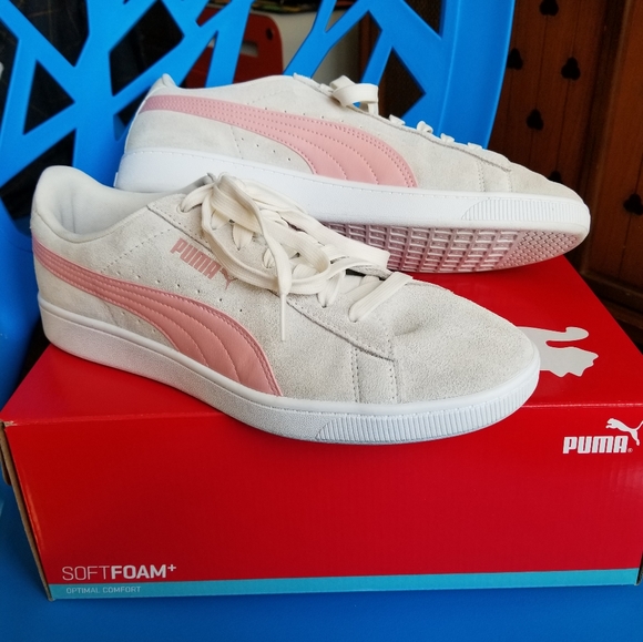 Puma Shoes - SOLD on Mercari Puma Vikky V2 Parchment/Rose White